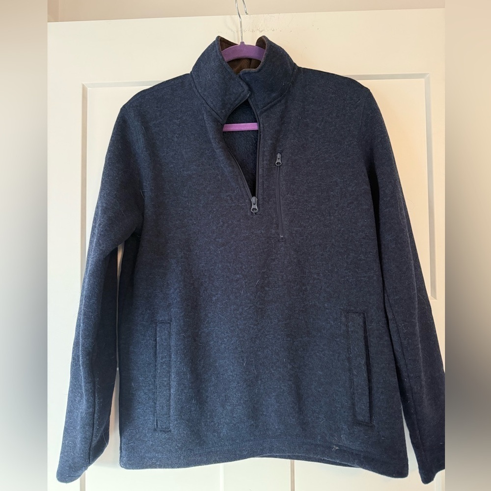 Lands’ End fleece quarter zip